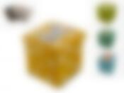 Пуф складной с отделением для хранения "Непоседы" 31,5*31,5*33,5см (4вида) (МДФ, внешнее покрытие: кожзам с напечатанным рисунком) (упаковочный пакет)