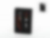 Винный подарочный набор 2пр. (штопор, пробка для винной бутылки) 10,5*15*3см (дерево, металл, силикон) (черная упаковка)