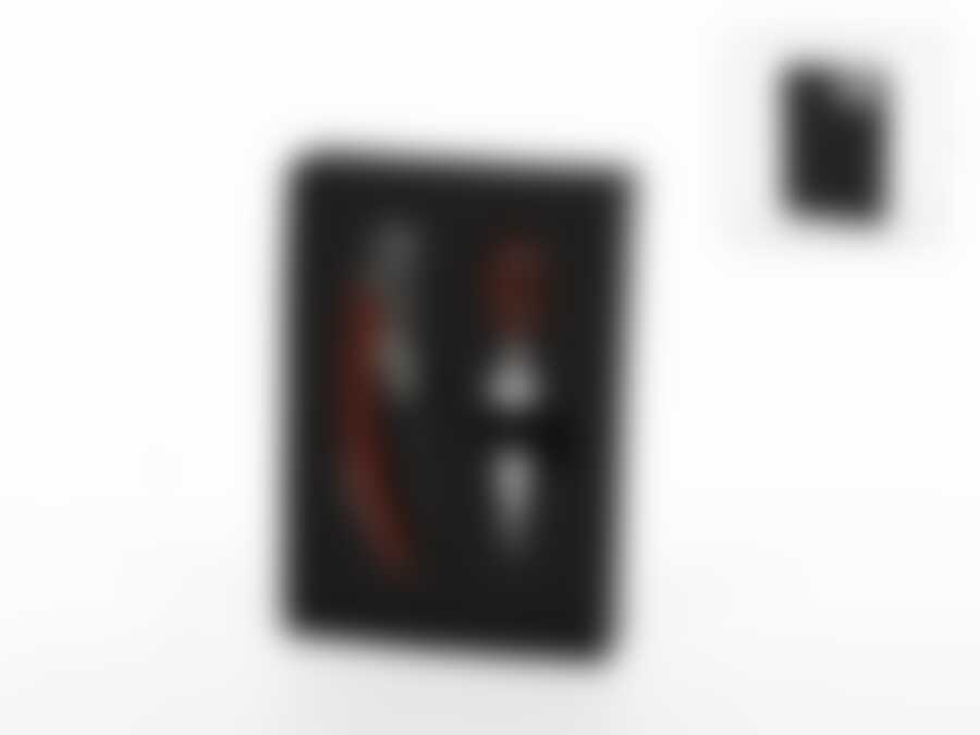 Винный подарочный набор 2пр. (штопор, пробка для винной бутылки) 10,5*15*3см (дерево, металл, силикон) (черная упаковка)