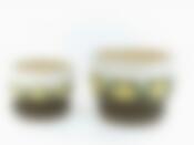 Горшки для цветов с поддонами, набор 2шт. "Орнамент" 30*30*21,5/24*24*16,5см v=10000/4000мл (поддон-24*24*3,5/21*21*3,5см) (без подарочной упаковки)