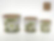 Горшки для цветов, набор 3шт. "Клематис" d=18/14,5/11,5см h=14/12/10см v=2300/1200/600мл (без подарочной упаковки)