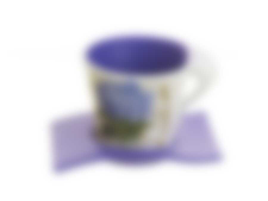 Горшок для цветов с под. "Лиловая горт." d=13см h=11см v=750мл 