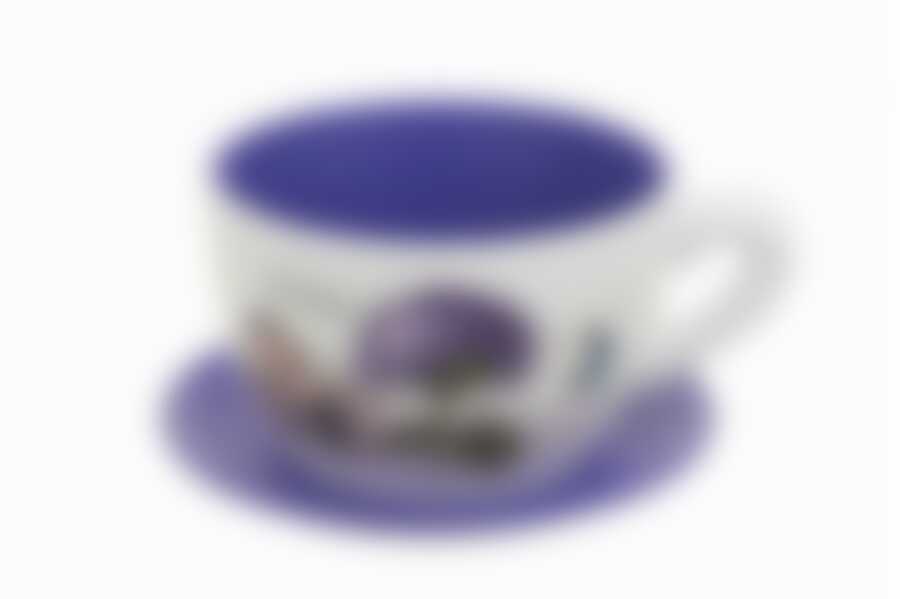 Горшок для цветов с под. "Лиловая гортензия" d=19см h=13см v=2000мл