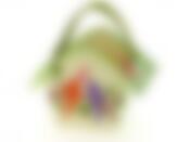 Изделие декоративное "Райский сад" 22*13,5*25см (искусственный войлок) (упаковочный пакет)