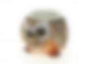 Кашпо декоративное для цветов (с пластиковым вкладышем) "Сова" d=13,5см h=11,5см (18,5*21,5*17см) (без подарочной упаковки)