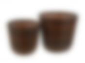 Кашпо декоративное, набор 2шт. d=38,5/50см h=36/44,5см (полимерные материалы) (упаковочный пакет OPP)