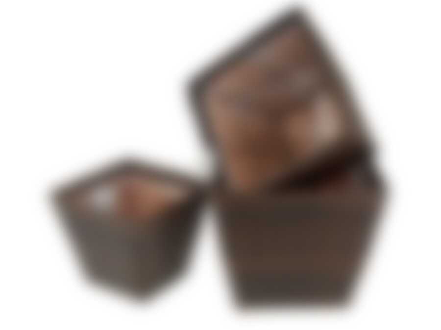 Кашпо декоративное, набор 3шт. 24*24*21,5/28*28*24,5*32*32*27,5см (полимерные материалы) (упаковочный пакет OPP)