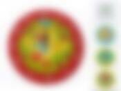 Часы настенные "Непоседы" d=22/30см (батарейка-1"AA") (4вида) (белая упаковка)