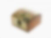 Шкатулка декоративная "Лилия" 13*13*8см (МДФ, флок, лак) (без подарочной упаковки)