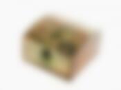 Шкатулка декоративная "Лилия" 16,5*16,5*10см (МДФ, флок, лак) (без подарочной упаковки)