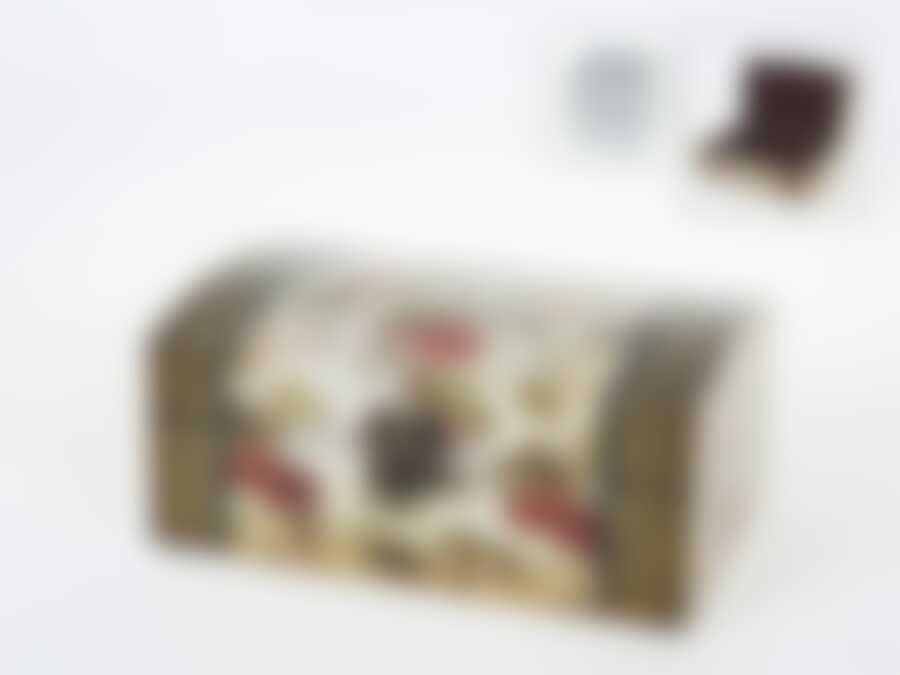 Шкатулка декоративная "Розарий" 23,5*15*10,5см (МДФ, лак) (белая упаковка)