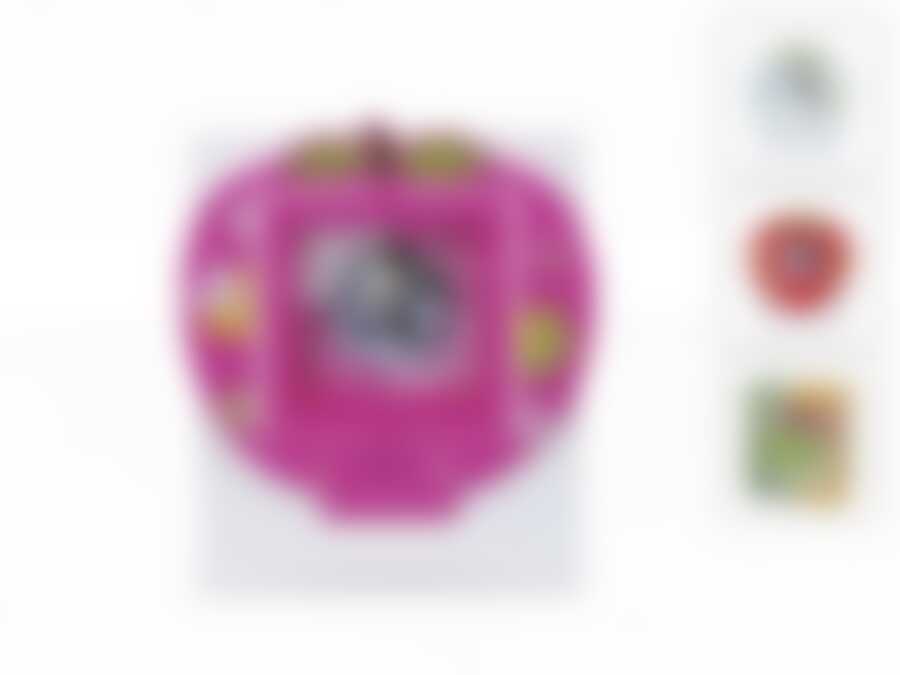 Часы настольные (с будильником) "Яблоко" 14*6*16см (3вида) (часы-батарейка 1"АА" в комплект не входит) (пластик) (подарочная упаковка)