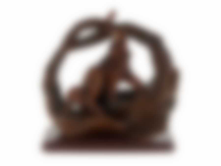 Фигурка декоративная "Слоны" 20,5*8*20,5см (подарочная упаковка)