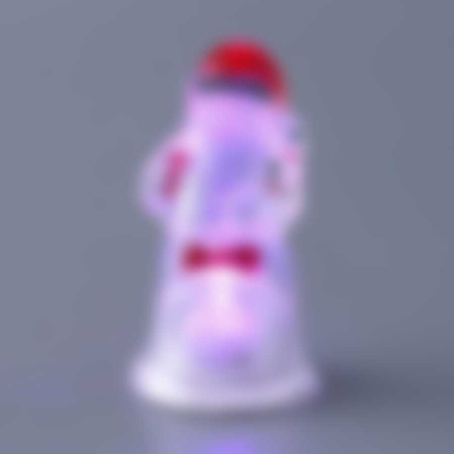 декоративная фигурка "Дед Мороз" с подсветкой, высота 8,5 см.