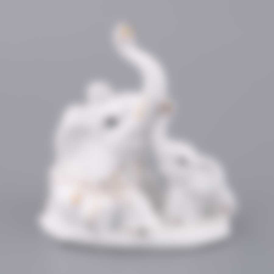 Фигурка "СЛОН СО СЛОНЕНКОМ" высота=11 см.