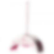 Ерш туалетный с подставкой "Камелия" (бело-розовый)