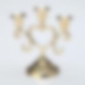 Подсвечник "СЕРДЦЕ" 3х рожковый высота=17 см