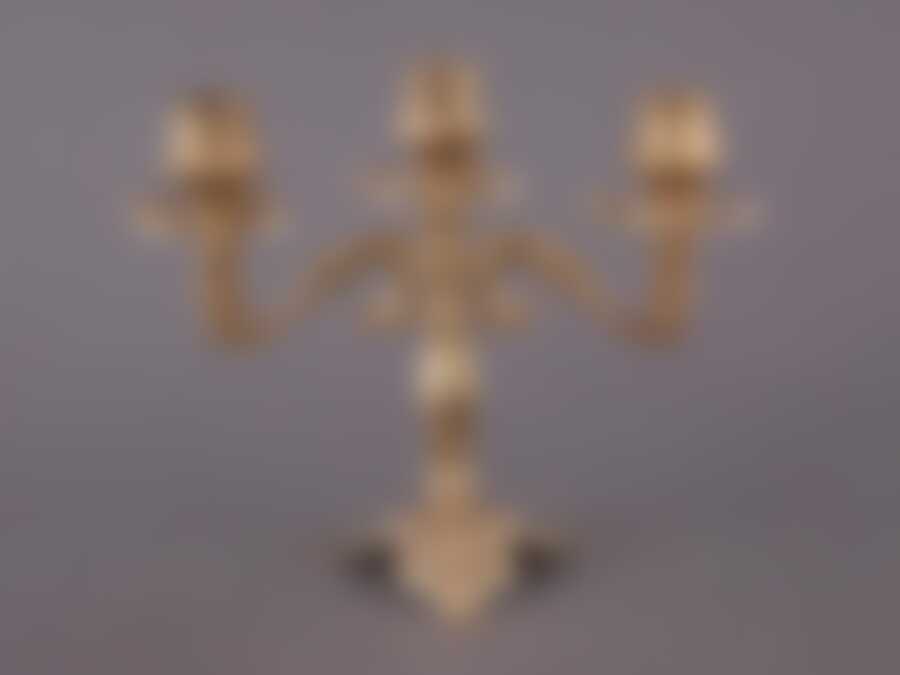 Подсвечник з-х рожковый высота=18 см.