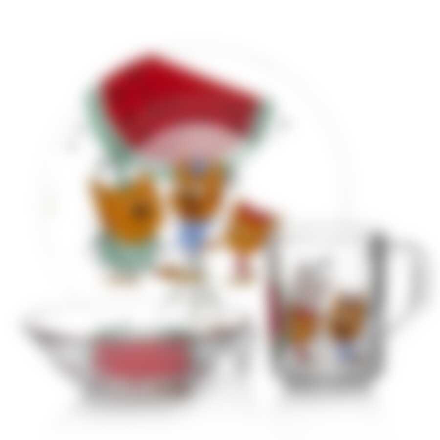 Набор детской посуды Pasabahce Три кота Арбуз, 3 предмета