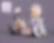 Статуэтка "КЛОУН"высота=11 см длина=15 см.