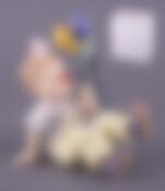 Статуэтка "КЛОУН"высота=14 см длина=15 см.