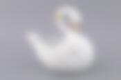 Статуэтка фарфор."ЛЕБЕДЬ" высота=22 см.