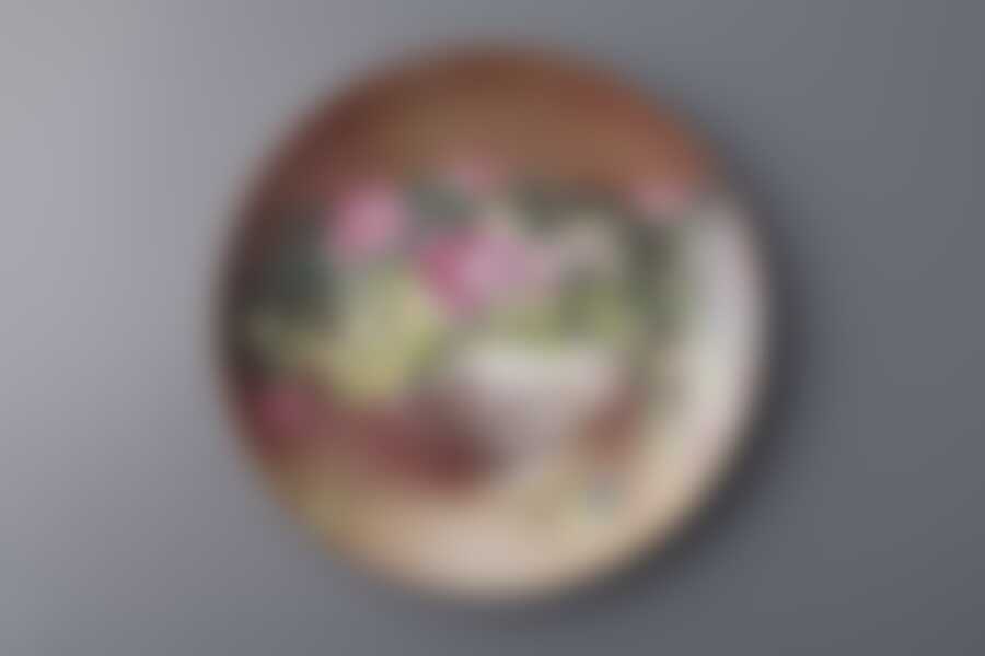 Тарелка настенная декоративная "ЦВЕТЫ" диаметр=20,5 см.