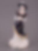 Статуэтка "ДАМА С ВЕЕРОМ В ШЛЯПЕ" высота=26 см.