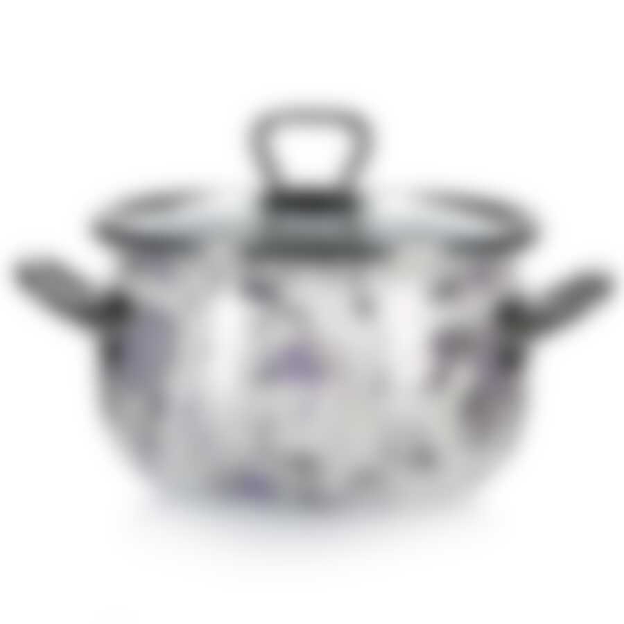 Кастрюля с крышкой, объем 2,0 л, диаметр 16 см