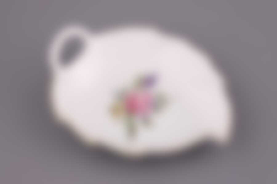 Блюдо Cesky Porcelan Мейсенский Букет, 14,5*12 см