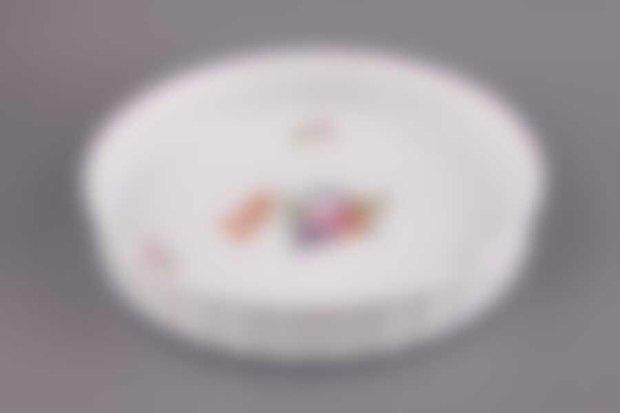 Блюдо для запекания "МЕЙСЕНСКИЙ БУКЕТ" диаметр=26 см.высота=5 см.