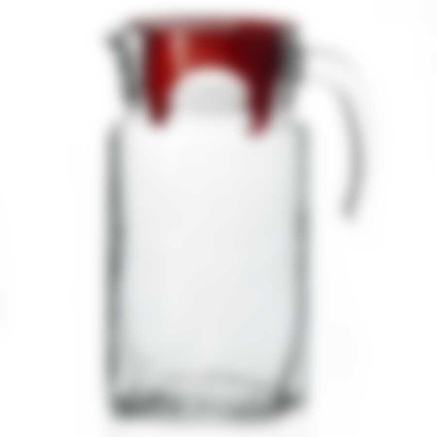 Кувшин Pasabahce Luna, 1750 мл (красная крышка)