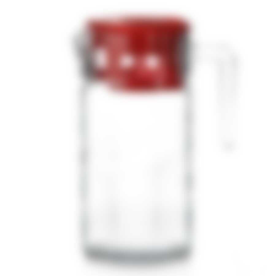 Кувшин Pasabahce Kosem, 1235 мл (красная крышка)