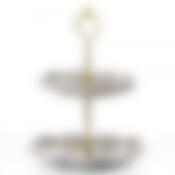 Блюдо для фруктов (2уровня) "Нарцисс" d=18/15см. h=24см. (подарочная упаковка)