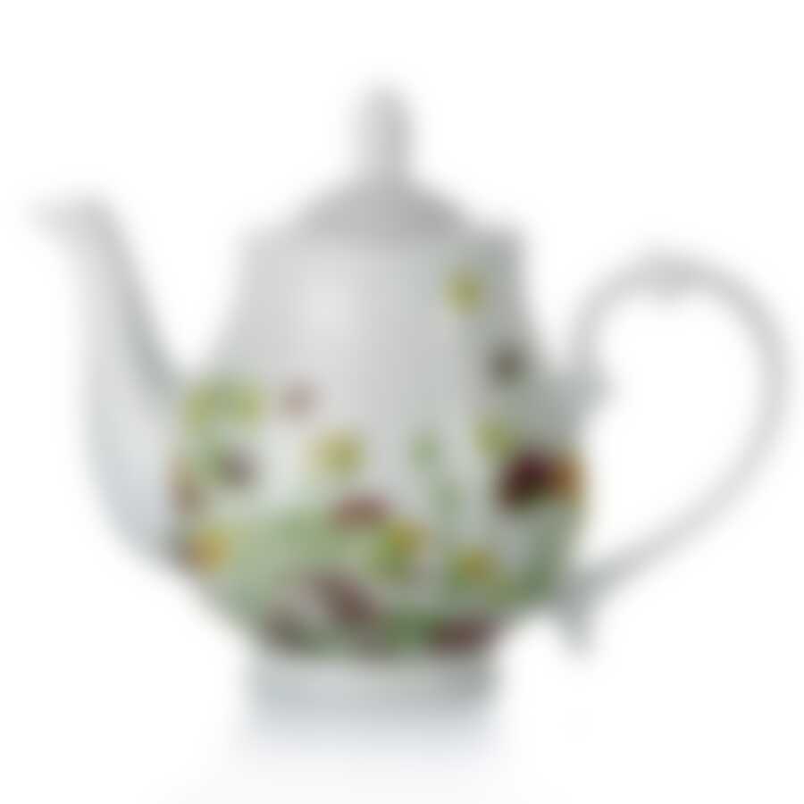 Чайник заварочный Domenik "Meadow", цвет: белый, 900 мл