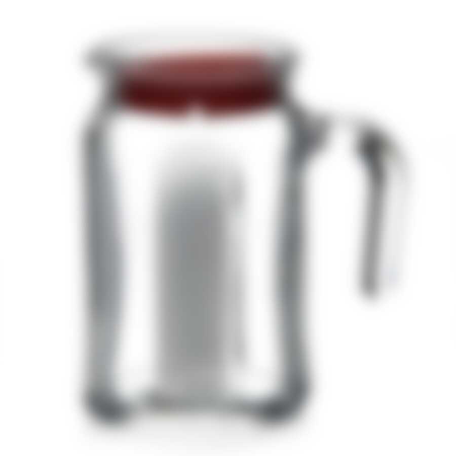 Кувшин "Фриго" с красной крышкой, объем 600 мл