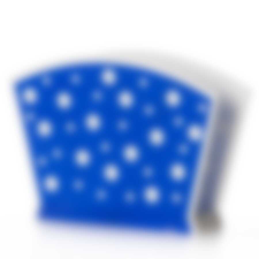 Салфетница "Горошек" (цвет белый с синим)