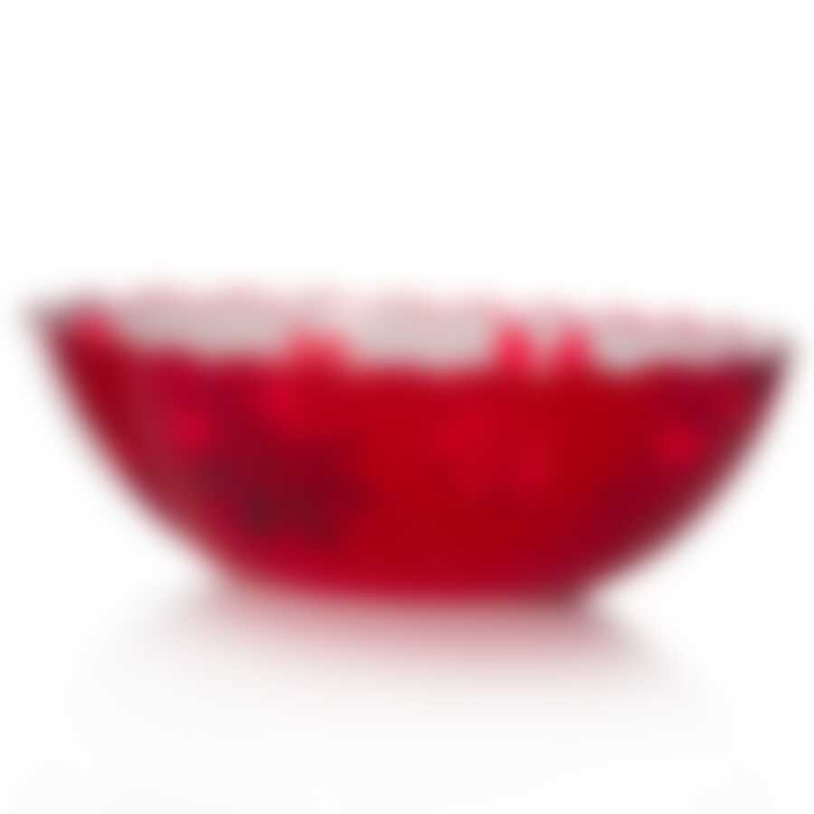 Салатник овальный "Соблазн", объем 1,3 л (красный)