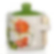 Банка для сыпучих продуктов + ложка "Нарцисс" d=10см. h=12см. v=500мл. ложка l=7,5см. (подарочная упаковка)