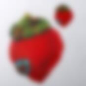 Набор подстановочных матов «Клубника», 4 штуки 10*10см, 4 шт,30*30см