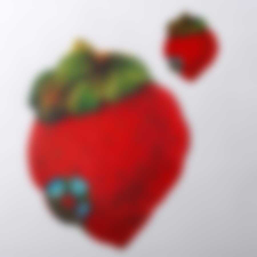 Набор подстановочных матов «Клубника», 4 штуки 10*10см, 4 шт,30*30см