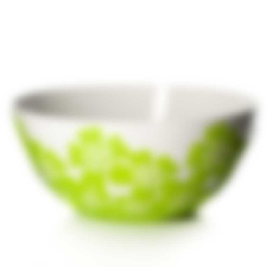 Салатник "Камелия", объем 3 л (бело-зеленый)