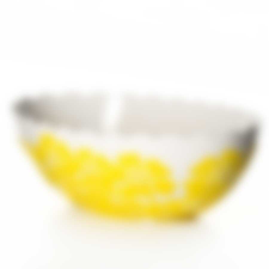 Салатник овальный "Камелия", объем 1,3 л (желтый)