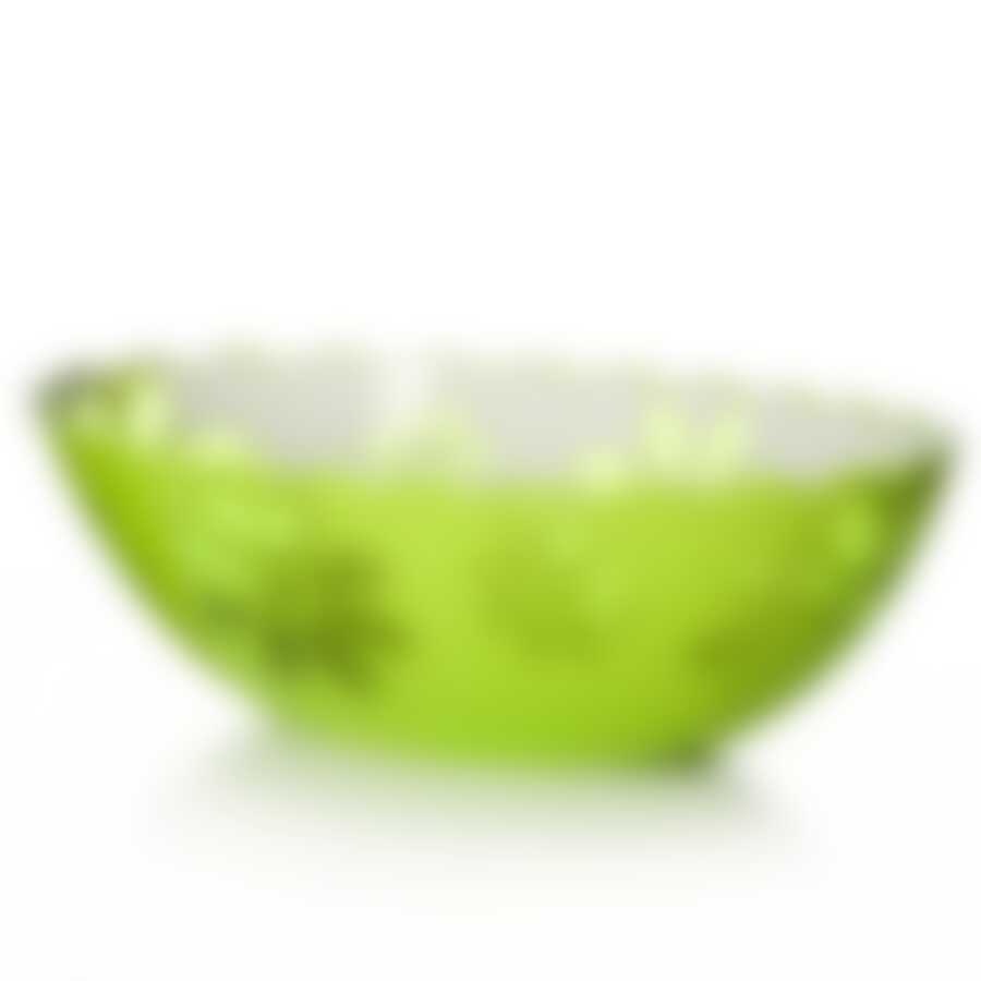 Салатник "Соблазн", объем 1,3 л, овальный (зеленый)