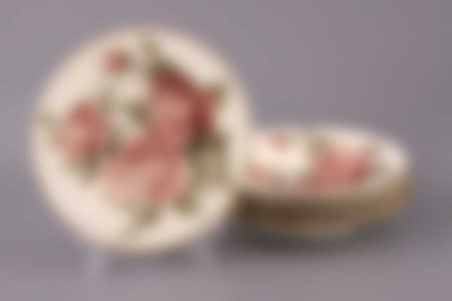 Набор глубоких тарелок из 6 шт. "КОРЕЙСКАЯ РОЗА" d 23 см