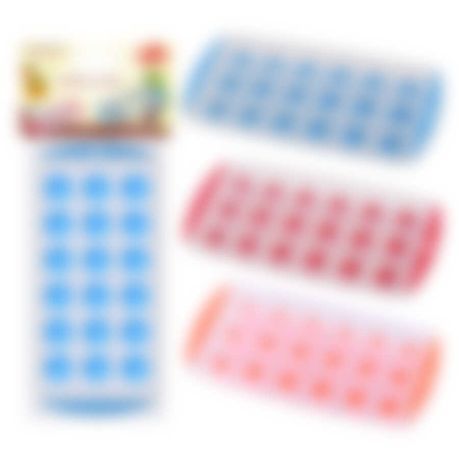 Форма для льда силикон 18шт. 3цв. 