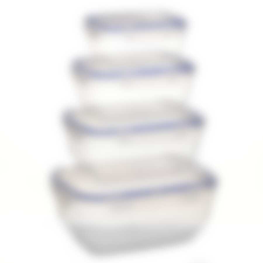 Воздухонепроницаемый прямоугольный контейнер StarPlast, 4 шт