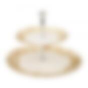 Фруктовница 2-х ярусная "Бисквит", высота 23,5 см