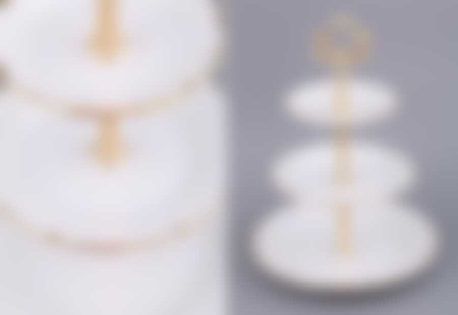 Фруктовница 3-ярусная "СИМОНА" диаметр 15/19/25 см высота 33 см