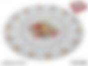 Тарелка для яиц "ФРУКТЫ" диаметр 30 см высота 2,5 см